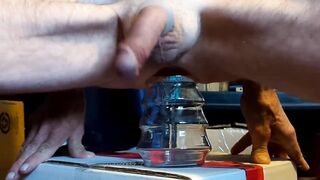 Ho ho ho giant dick stuffed in tight asshole while candy jar explodes