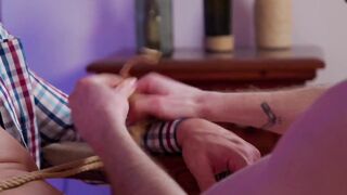 Twink Gutter Sucked Raw and Daddys Bondage Control