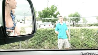 Jacques Lavere’s Straight Streak Crushed When Mitch Vaughn Rides His Raw Big Dick On The BaitBus