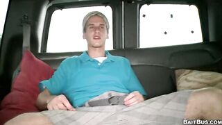 Jacques Lavere’s Straight Streak Crushed When Mitch Vaughn Rides His Raw Big Dick On The BaitBus