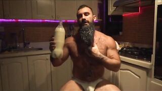 Milk me Jaxton Wheeler the beardy god chokes on my load