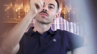 Gay pornstar gets destroyed deepthroat double blowjob by hung French dudes