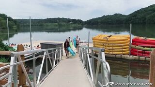 Johnny Rapid Destroys New Boy Parker Hayes Raw At The Lake Hardcore Fetish Gangbang