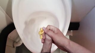 Solo Gay Masturbation At Work Destroyed By Risky Almost Caught Gushing