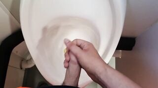 Solo Gay Masturbation At Work Destroyed By Risky Almost Caught Gushing