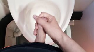 Solo Gay Masturbation At Work Destroyed By Risky Almost Caught Gushing