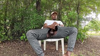 Black Gay Solo Public Masturbation Destroyed With Huge Cumshot