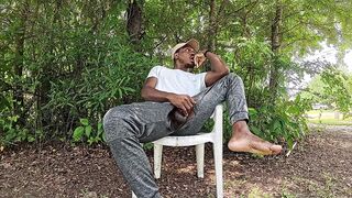 Black Gay Solo Public Masturbation Destroyed With Huge Cumshot