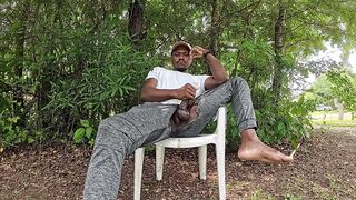 Black Gay Solo Public Masturbation Destroyed With Huge Cumshot
