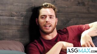 Stepbro Carter Woods Dominates Luca Ambrose Tight Ass With Big Dick Raw Fuck Doggystyle