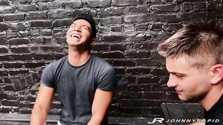 JohnnyRapid Rough Bareback Jerk Off With Kye Storm Huge Cock Destroyed