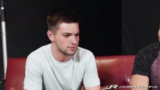 JohnnyRapid Rough Bareback Jerk Off With Kye Storm Huge Cock Destroyed