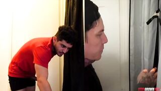 Straight Bro Destroyed By Gay Gloryhole First Time Gushing Choked