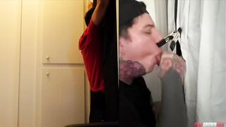 Straight Bro Destroyed By Gay Gloryhole First Time Gushing Choked