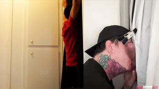 Straight Bro Destroyed By Gay Gloryhole First Time Gushing Choked
