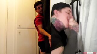 Straight Bro Destroyed By Gay Gloryhole First Time Gushing Choked