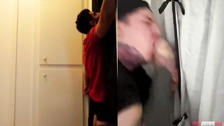 Straight Bro Destroyed By Gay Gloryhole First Time Gushing Choked