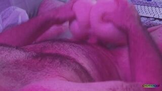 Glasses Bearded Gay Bear Daddy Destroyed Creampie In Fat Assed Pussy Doll