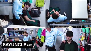Barista Busted Bust Down Sloppy Blowjob Raw Anal Doggystyle Gay Daddy