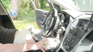 French Daddy Destroyed Me In His Car Gushing Choked