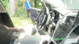French Daddy Destroyed Me In His Car Gushing Choked