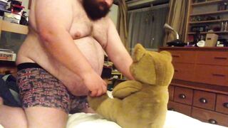 Teddy Tumble Clip Destroyed Gushing Choked Gay Kink Bear Wrestle Bed Chub Gay Belly Fat