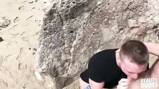 Reality Dudes Brandon Evans And Spencer Whitman Public Beach Fun Heats Up With Steamy Cock Play