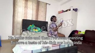 Errand Boy Brought By Landlord Destroyed With Gay Amateur Blowjob And Black Femboy Crossdresser