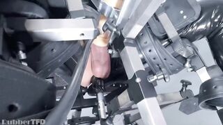 Latex Bondage Chair Drill Destroyed Gay Rubber Milking Machine Nipple Play Breath Control