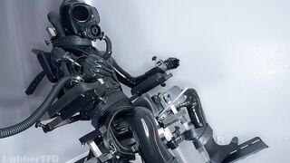 Latex Bondage Chair Drill Destroyed Gay Rubber Milking Machine Nipple Play Breath Control