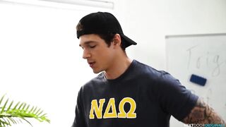 Asian Tutor Destroyed By Fratboy Jayden Marcos Big Dick Gushing Cumshot Raw Fuck