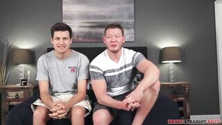 Aron's Bareback Dick Destroyed Chris Hardcore Gay Anal Blowjob College Jock