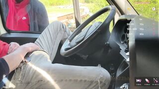 Mature Daddy Gay Blowjob Destroyed By Muscles In Truck