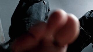 Gay Army Boots Amplify Pleasure as Cock Screams Through Dirty White Sock Breath