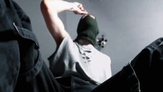 Gay Army Boots Amplify Pleasure as Cock Screams Through Dirty White Sock Breath
