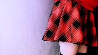 Cute Teen Petite Femboy Training His Little Ass With Big Dildo [Preview]
