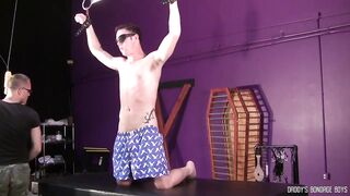 Daddy Bondage Boys Alec Black Lashes Bound On Knees Enduring Body Sore Whipping Big Cock