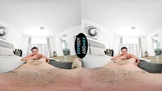 ASGMAX Destroyed Gushing Deepthroat in Virtual Reality Gay Bareback with Big Dick Muscle Hunk