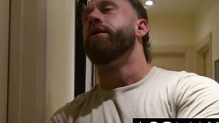 Jock Hunk Brogan Destroyed by Big Dick Bareback Gay Deepthroat and Face Fuck Choking Gushing