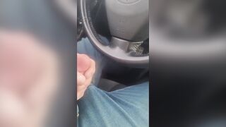 Walmart Parking Lot Gay Masturbation Orgasm Cumshot Big Dick Almost Caught