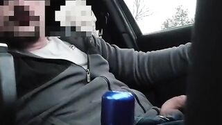 Walmart Parking Lot Gay Masturbation Orgasm Cumshot Big Dick Almost Caught