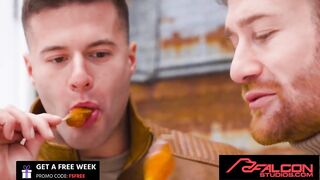 Ginger Hunk Olivier Robert Destroyed By Big Dick Bareback Ride And Gay Deepthroat Face Fuck