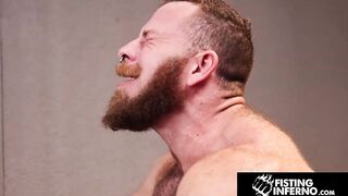 Bearded Muscle Gods Destroy Ian Sterling in Extreme Fisting Inferno Deep Throat Standing Blowjob Doggystyle Big Dick Threesome Bareback