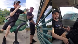 Public Gay Trucker Countryboy Solo Male Jizz Cumshot Risky Caught Destroyed Gushing Outdoor
