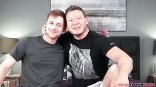 Broke College Jock Aron Destroyed By Big Dick Aron Pounding Charlie Maddoxx Bareback Blowjob Gay For Pay
