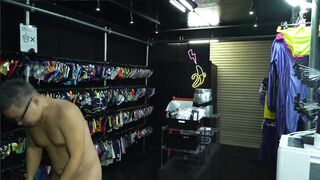 Jock Off Gay Navy Guy Trying On Sexy Underwear Solo Verified Amateur