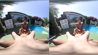 Gay Poolside Vacation Destroyed By Double Blowjob Choking Gay Bottom POV Muscular Tattooed Men