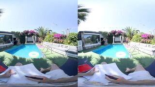 Gay Poolside Vacation Destroyed By Double Blowjob Choking Gay Bottom POV Muscular Tattooed Men