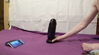 Hung Dildo System Destroys Gay Ass Gape Ride Cum Flood