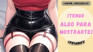 CUTE FEMBOY KNEELS BEGGING TO GULP YOUR THROBBING COCK GUSHING CUM ASMR